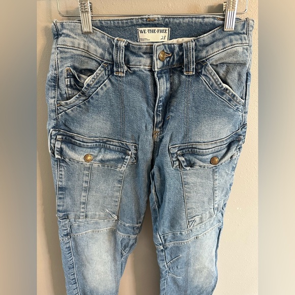 Free People Dream Maker Relaxed Mid Rise Jeans - Picture 3 of 6